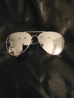 Silver Aviator Sunglasses
